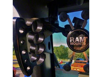 CMM Offroad Front Knuckle Grab Handles; Red (07-18 Jeep Wrangler JK)