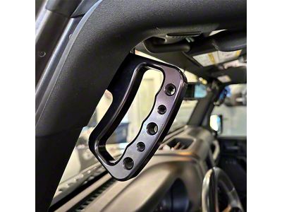 CMM Offroad Front Loop Grab Handles; Red (07-18 Jeep Wrangler JK)