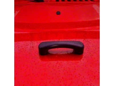 CMM Offroad Hood Footman Loop; Black (97-18 Jeep Wrangler TJ & JK)