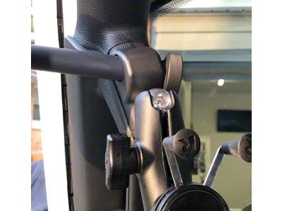 CMM Offroad Rear Knuckle Grab Handles; Silver (07-18 Jeep Wrangler JK)