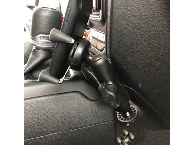 CMM Offroad Universal Accessory Mount with 20mm Ball; Black (18-25 Jeep Wrangler JL)