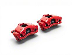 C&L Performance Series Front Brake Calipers with Ceramic Pads; Red (07-18 Jeep Wrangler JK)