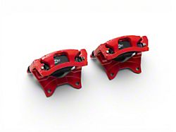 C&L Performance Series Rear Brake Calipers with Ceramic Pads; Red (07-18 Jeep Wrangler JK)