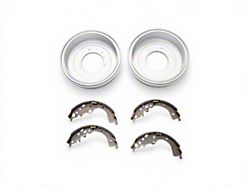 C&L 6-Lug Brake Drum and Shoe Kit; Rear (05-23 Tacoma)