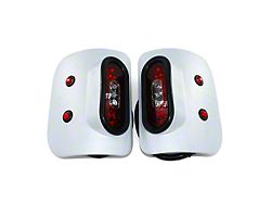 Combat Off Road Tail Gunner LED Tail Lights; Raw Aluminum (20-26 Jeep Gladiator JT w/ Factory Halogen Tail Lights)
