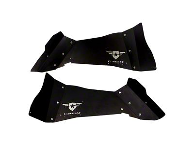 Combat Off Road Battle Ready Aluminum Inner Fender Kit; Rear (07-18 Jeep Wrangler JK)