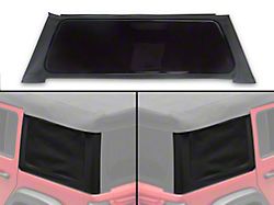 Bestop Replacement Quarter and Rear Tinted Windows; Black Vinyl (18-26 Jeep Wrangler JL 4-Door w/ Soft Top)