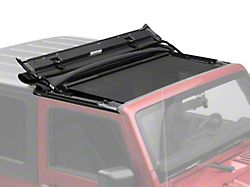 Bestop Sunrider and Retractable Sunshade; Black Twill (07-18 Jeep Wrangler JK w/ Hard Tops)