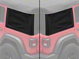 Bestop Replacement Quarter Tinted Windows; Black Vinyl (18-26 Jeep Wrangler JL 4-Door w/ Soft Top)