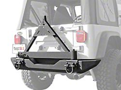Rugged Ridge XHD Rear Bumper with Tire Carrier (76-06 Jeep CJ5, CJ7, Wrangler YJ & TJ)
