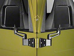 Rugged Ridge Door Mirrors; Black (87-02 Jeep Wrangler YJ & TJ)