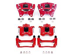 PowerStop Performance Front and Rear Brake Calipers; Red (07-18 Jeep Wrangler JK)