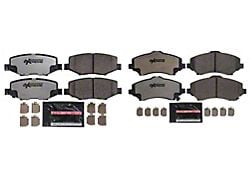 PowerStop Z36 Extreme Truck and Tow Carbon-Fiber Ceramic Brake Pads; Front and Rear (07-18 Jeep Wrangler JK)