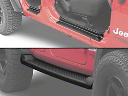 Molded ABS OE Style Side Step Bars with All-Terrain Door Entry Guards (18-26 Jeep Wrangler JL 4-Door)
