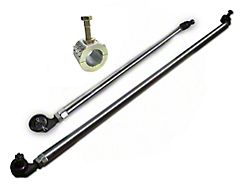 RPM Steering 1-Ton Aluminum Tie Rod and Drag Link Kit with 1.50-Inch I.D. Heavy Duty 6-Bolt Stabilizer Clamp; Factory Location/Under Knuckle (07-18 Jeep Wrangler JK)