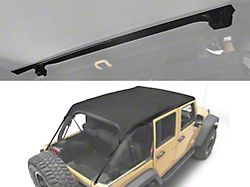 RedRock Extended Bikini Top with Header Panel; Black Diamond (11-18 Jeep Wrangler JK 4-Door)
