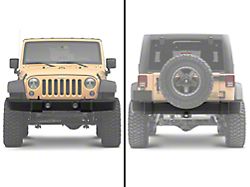Rear Bumper & OPR Front Bumper Cover with Fog Light Openings (07-18 Jeep Wrangler JK)