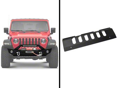 Barricade HD Front Bumper with 20-Inch Light Bar and Skid Plate (18-25 Jeep Wrangler JL)