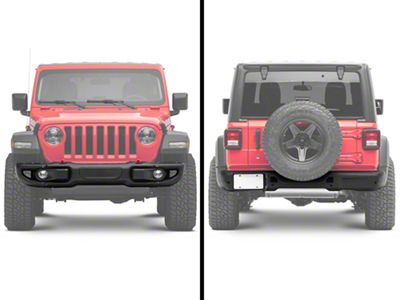 MP Concepts Forged Aluminum Front and Rear Bumpers (18-25 Jeep Wrangler JL, Excluding Rubicon)