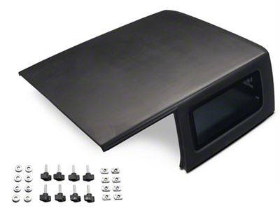 One-Piece Hard Top with RedRock Hard Top Quick Removal Fastener Kit; Black (07-18 Jeep Wrangler JK 2-Door)