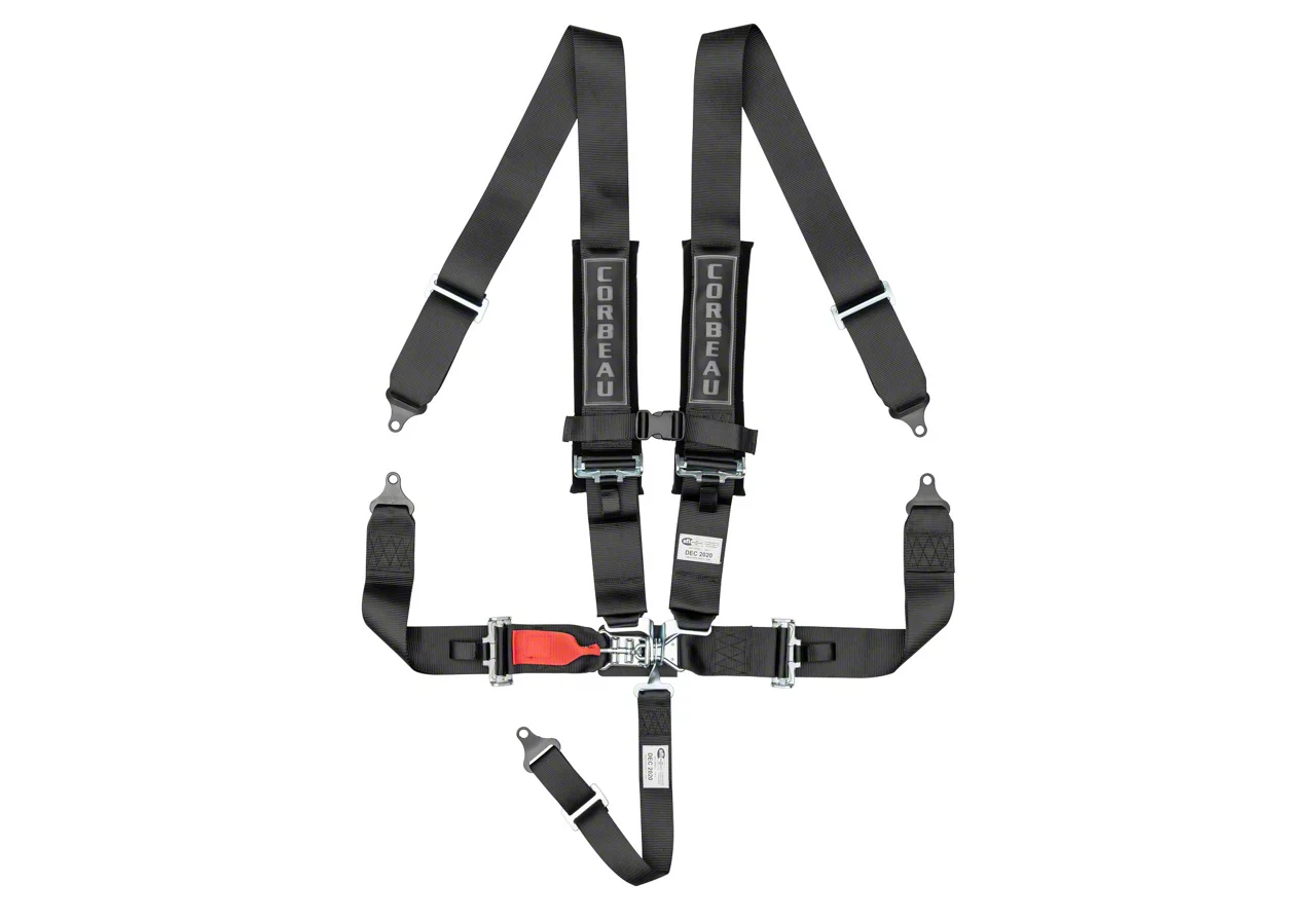 Corbeau Jeep Wrangler 3 Inch 5 Point Latch and Link Harness Belt Black LL53001B Universal Some Adaptation May Be Required Free Shipping