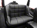 Corbeau 42-Inch Baja Bench Suspension Seat; Black Vinyl (Universal; Some Adaptation May Be Required)