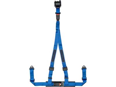 Corbeau 2-Inch 3-Point Retractable Harness Belt; Blue (Universal; Some Adaptation May Be Required)