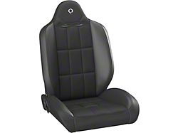 Corbeau Baja RS Suspension Seats; Black Vinyl/Cloth; Pair (Universal; Some Adaptation May Be Required)