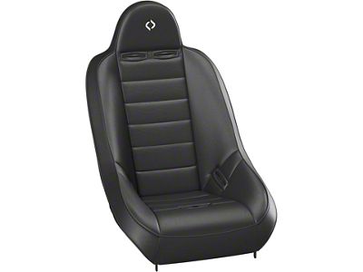 Corbeau Baja Ultra Suspension Seat; Black Vinyl (Universal; Some Adaptation May Be Required)