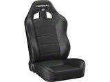 Corbeau Baja XRS Suspension Seats; Black Vinyl; Pair (Universal; Some Adaptation May Be Required)