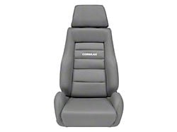 Corbeau GTS II Reclining Seats; Gray Cloth; Pair (Universal; Some Adaptation May Be Required)