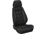 Corbeau Sport Reclining Seats; Black Cloth; Pair (Universal; Some Adaptation May Be Required)