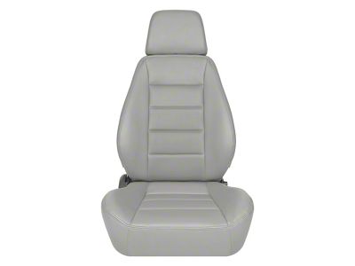 Corbeau Sport Reclining Seats; Gray Vinyl; Pair (Universal; Some Adaptation May Be Required)