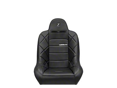 Corbeau Baja JP Suspension Seat; Black Vinyl (Universal; Some Adaptation May Be Required)