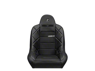 Corbeau Baja JP Suspension Seat; Black Vinyl/Cloth (Universal; Some Adaptation May Be Required)