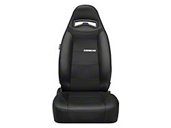 Corbeau Moab Reclining Seats with Seat Heater; Black Vinyl/Cloth; Pair (Universal; Some Adaptation May Be Required)