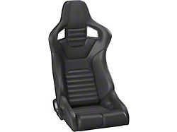 Corbeau Sportline RRB Reclining Seats with Double Locking Seat Brackets; Black Vinyl/Carbon Vinyl (20-25 Jeep Gladiator JT)