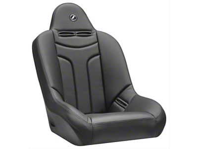 Corbeau Baja JP Suspension Seats with Double Locking Seat Brackets; Black Vinyl (91-95 Jeep Wrangler YJ)