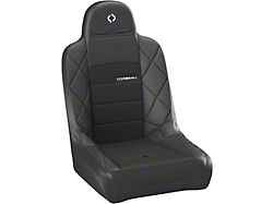 Corbeau Baja JP Wide Suspension Seats with Double Locking Seat Brackets; Black Vinyl/Cloth (91-95 Jeep Wrangler YJ)