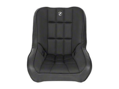 Corbeau Baja Low Back Suspension Seats with Double Locking Seat Brackets; Black Vinyl/Cloth (97-02 Jeep Wrangler TJ)