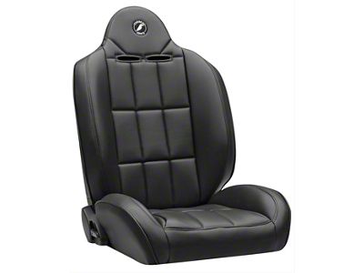 Corbeau Baja RS Suspension Seats with Double Locking Seat Brackets; Black Vinyl (18-25 Jeep Wrangler JL)