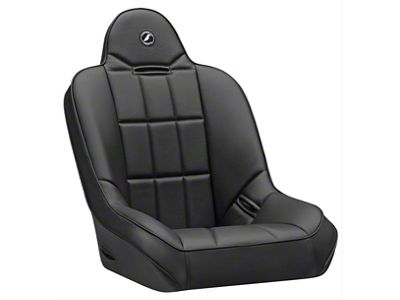 Corbeau Baja SS Suspension Seats with Double Locking Seat Brackets; Black Vinyl (97-02 Jeep Wrangler TJ)