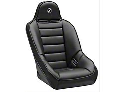Corbeau Baja Ultra Suspension Seats with Double Locking Seat Brackets; Black Vinyl (11-18 Jeep Wrangler JK 2-Door)