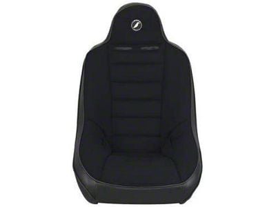 Corbeau Baja Ultra Suspension Seats with Double Locking Seat Brackets; Black Vinyl/Cloth (18-25 Jeep Wrangler JL)