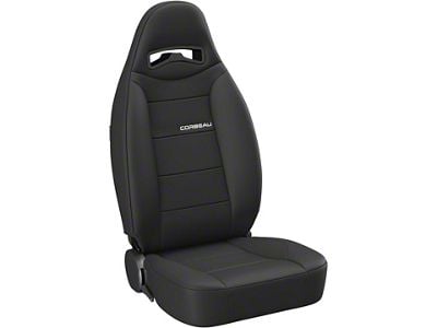 Corbeau Moab Reclining Seats with Double Locking Seat Brackets; Black Neoprene (07-10 Jeep Wrangler JK 2-Door; 07-14 Jeep Wrangler JK 4-Door)