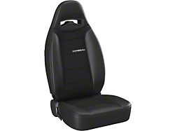 Corbeau Moab Reclining Seats with Double Locking Seat Brackets; Black Vinyl/Cloth (11-18 Jeep Wrangler JK 2-Door)