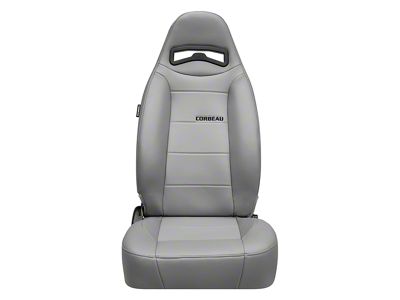Corbeau Moab Reclining Seats with Seat Heater; Gray Vinyl; Pair (Universal; Some Adaptation May Be Required)