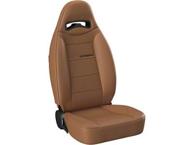 Corbeau Moab Reclining Seats with Double Locking Seat Brackets; Tan Vinyl (15-18 Jeep Wrangler JK 4-Door)