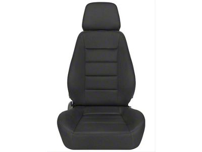 Corbeau Sport Reclining Seats with Double Locking Seat Brackets; Black Cloth (18-25 Jeep Wrangler JL)