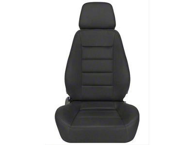 Corbeau Sport Reclining Seats with Double Locking Seat Brackets; Black Cloth (07-10 Jeep Wrangler JK 2-Door; 07-14 Jeep Wrangler JK 4-Door)